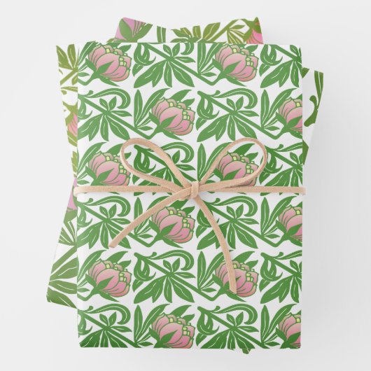 Tapete im Jugendstil Geschenkpapier Set (Beispiel)