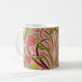 Tapete im Jugendstil. Kaffeetasse (Vorderseite Links)