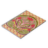 Tapete im Jugendstil. Notizblock (Linke Seite)