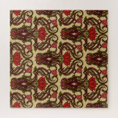 Tapete im Jugendstil. Puzzle (Horizontal)