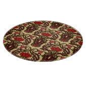 Tapete im Jugendstil. Schneidebrett (Ecke)