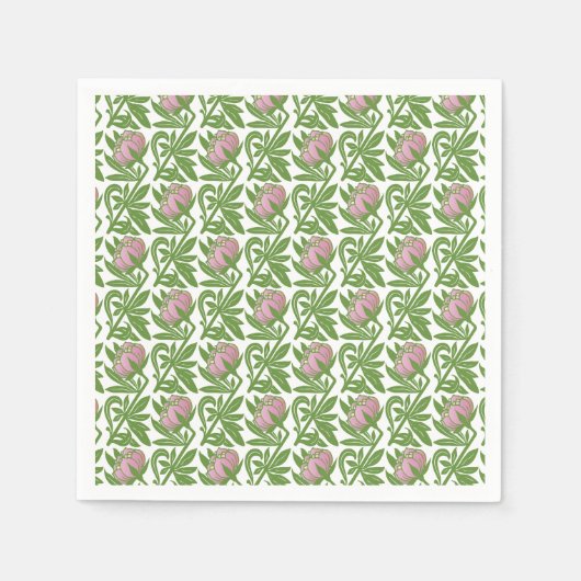 Tapete im Jugendstil Serviette (Vorderseite)