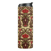 Tapete im Jugendstil. Thermosbecher (Nach links gedreht)