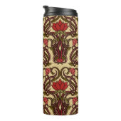 Tapete im Jugendstil. Thermosbecher (Nach rechts gedreht)