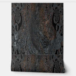 Tapete - Lakritz-Wirbel & zerknitterte Nacht