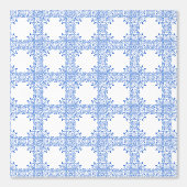 Tapete mit blauer Tile (Vorderseite)