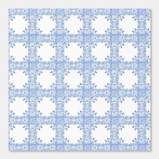 Tapete mit blauer Tile (Vorderseite)