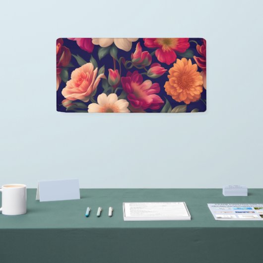 Tapete mit Blumenmuster Banner (Messe)