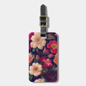 Tapete mit Blumenmuster Gepäckanhänger (Vorderseite vertikal)