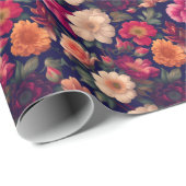 Tapete mit Blumenmuster Geschenkpapier (Rolleneckpunkt)