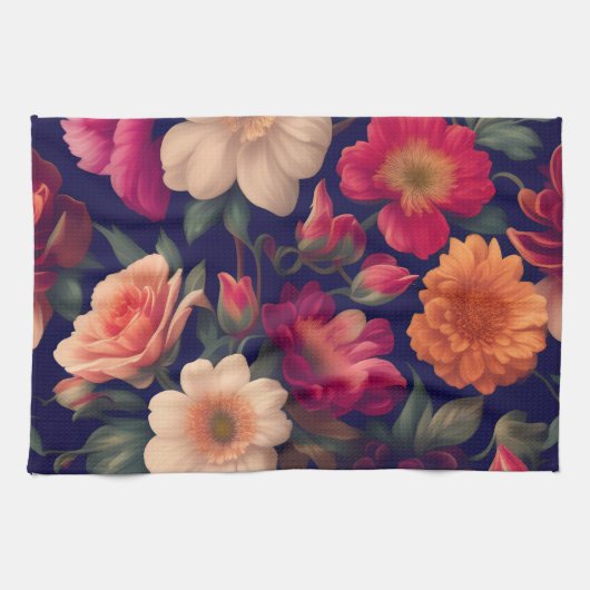 Tapete mit Blumenmuster Geschirrtuch (Horizontal)