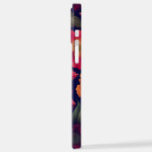 Tapete mit Blumenmuster iPhone Hülle (Linke Seite)