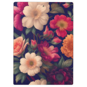 Tapete mit Blumenmuster Klemmbrett (Rückseite)