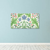 Tapete mit Blumenmuster Leinwanddruck (Insitu (Holzboden))