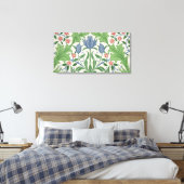 Tapete mit Blumenmuster Leinwanddruck (Insitu (Schlafzimmer))