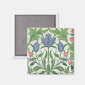 Tapete mit Blumenmuster Magnet (Vorderseite/Rückseite)