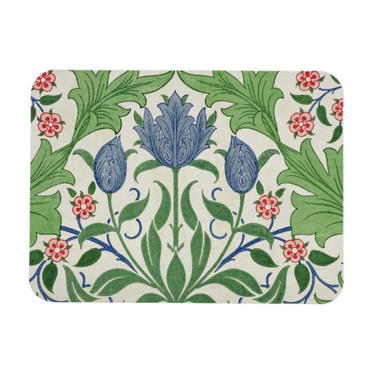 Tapete mit Blumenmuster Magnet (Horizontal)