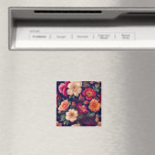 Tapete mit Blumenmuster Magnet (In Situ (Geschirrspüler))