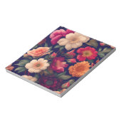 Tapete mit Blumenmuster Notizblock (Rotiert)