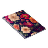 Tapete mit Blumenmuster Notizblock (Rechte Seite)