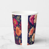 Tapete mit Blumenmuster Pappbecher (Rechts)