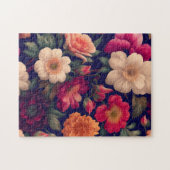 Tapete mit Blumenmuster Puzzle (Horizontal)