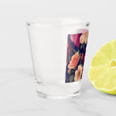 Tapete mit Blumenmuster Schnapsglas (Links)