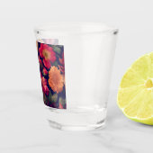 Tapete mit Blumenmuster Schnapsglas (Rechts)