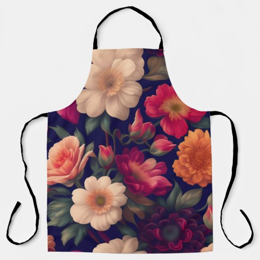 Tapete mit Blumenmuster Schürze (Vorderseite)