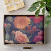 Tapete mit Blumenmuster Seidenpapier (Geschenk)