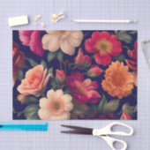 Tapete mit Blumenmuster Seidenpapier (Handwerk)