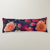 Tapete mit Blumenmuster Seitenschläferkissen (Rückseite)