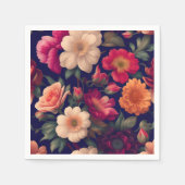 Tapete mit Blumenmuster Serviette (Vorderseite)