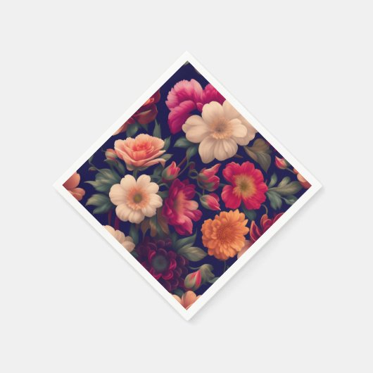 Tapete mit Blumenmuster Serviette (Ecke)