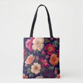 Tapete mit Blumenmuster Tasche (Vorderseite)