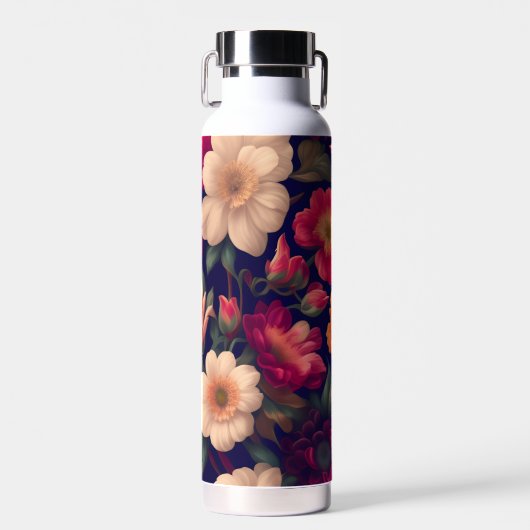 Tapete mit Blumenmuster Trinkflasche (Vorne)