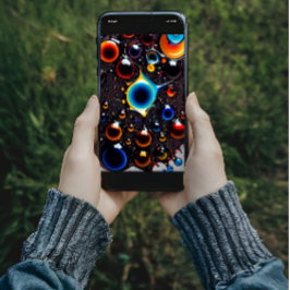 Tapete mit bunten Blasen Poster