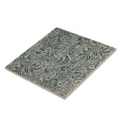 Tapete mit Marineblau-Meerespflanzeartentwurf Fliese (Seite)