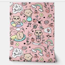 Tapete mit modernem Design, lustiger Cartoon