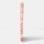 Tapete mit roter Ästhetik hier iPhone Hülle (Rechte Seite)