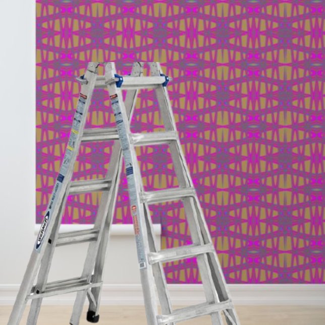 Tapete mit Verschluss, rosa blau, taupe grafisch (Von Creator hochgeladen)