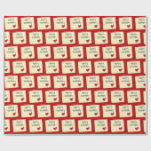 Tapete Post It Note with Red Birthday Heart Geschenkpapier (Flach)