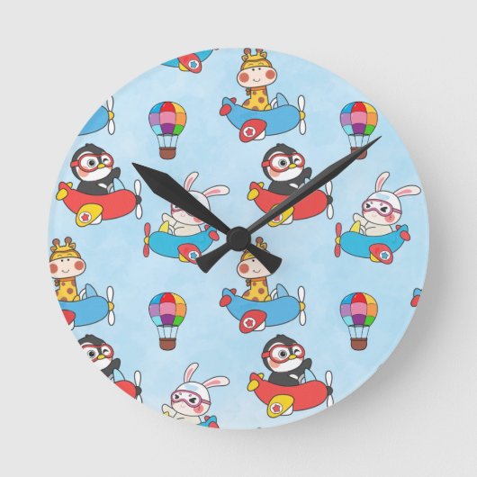 Tapete Runde Wanduhr (Vorderseite)