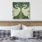 Tapete "Swan, Rush and Iris" Leinwanddruck (Insitu (Schlafzimmer))