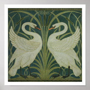 Tapete "Swan, Rush and Iris" Poster