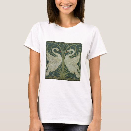 Tapete "Swan, Rush and Iris" T-Shirt (Vorderseite)