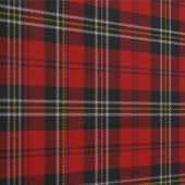Tapete - tiefrote und grüne Tartan (Naht)
