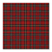 Tapete - tiefrote und grüne Tartan (Vorderseite)