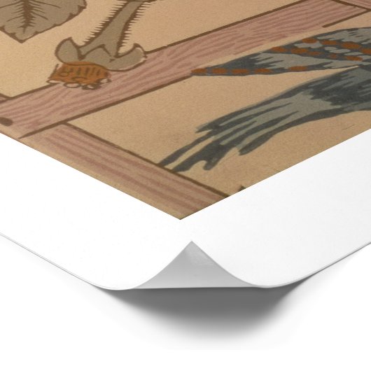 Tapete "Trellis", 1864 Poster (Ecke)