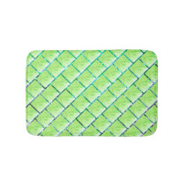 Tapete verde, efeito tijolo ou 'placas cerâmica' badematte